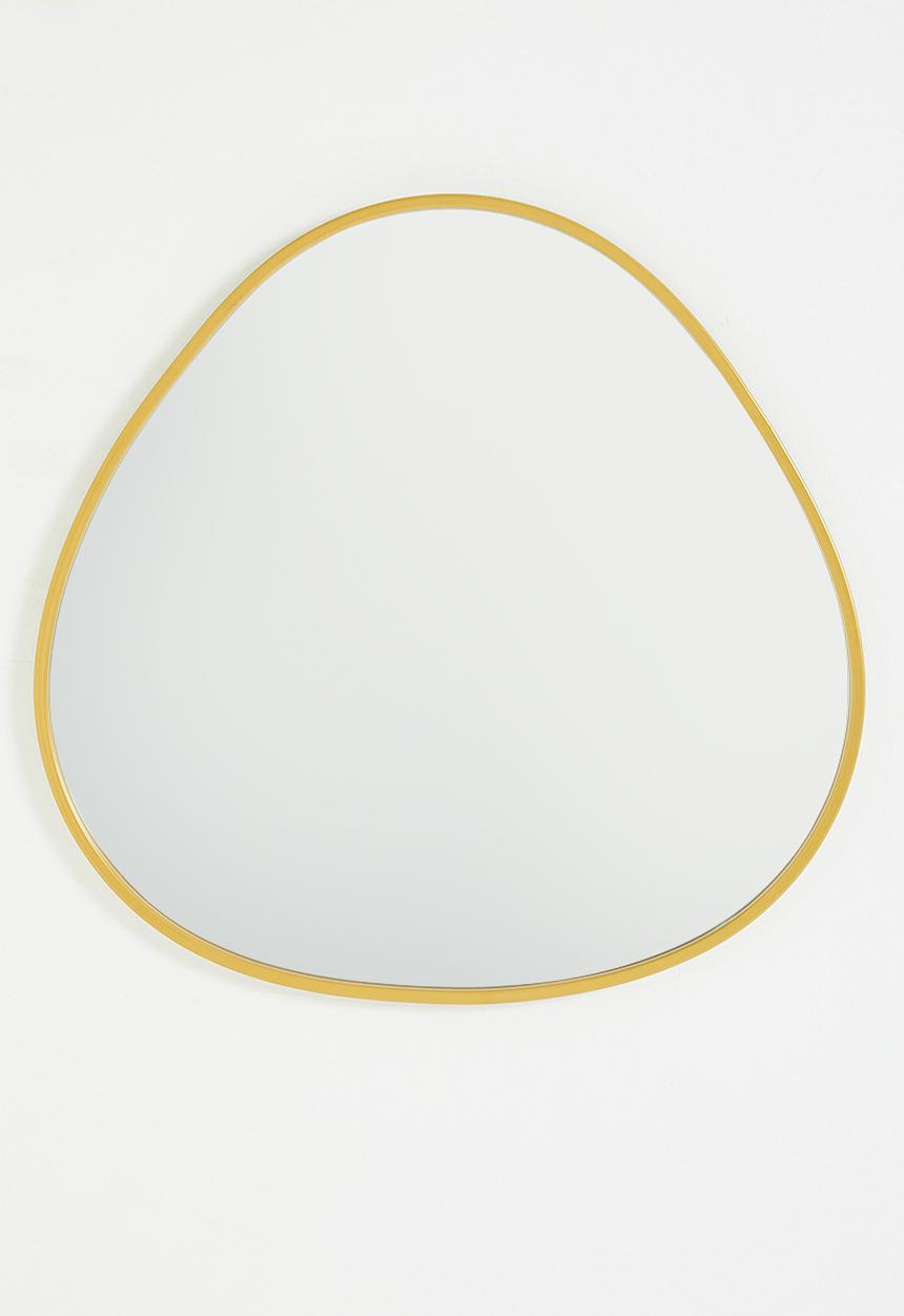 Sixth Floor - Rae organic shaped mirror - gold