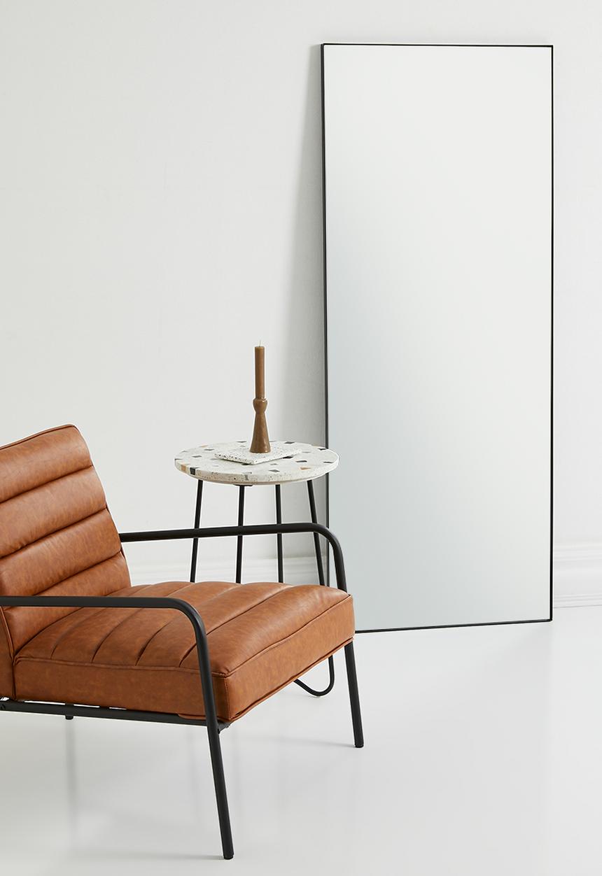 Sixth Floor - Alexa leaning mirror - black
