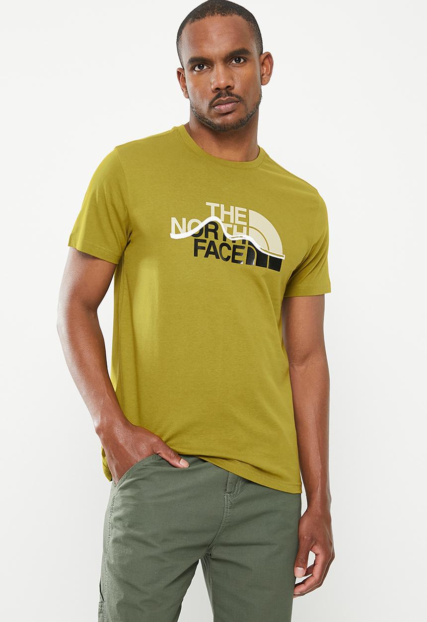 The North Face - M short sleeve mountain line tee - sulphur moss
