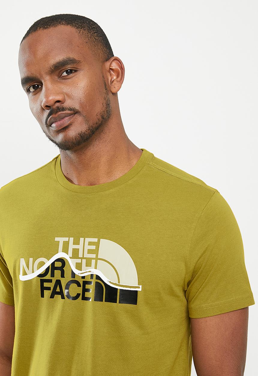 The North Face - M short sleeve mountain line tee - sulphur moss