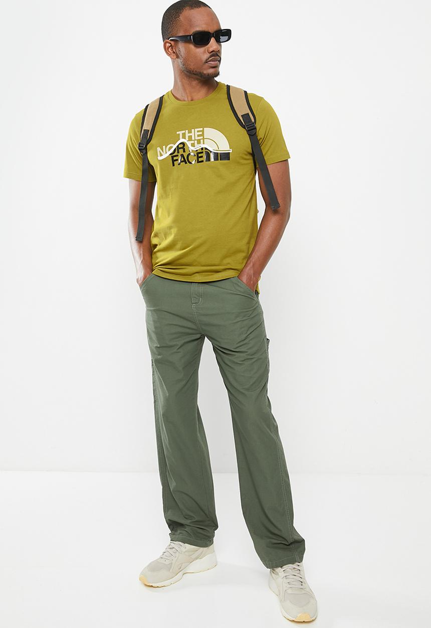The North Face - M short sleeve mountain line tee - sulphur moss