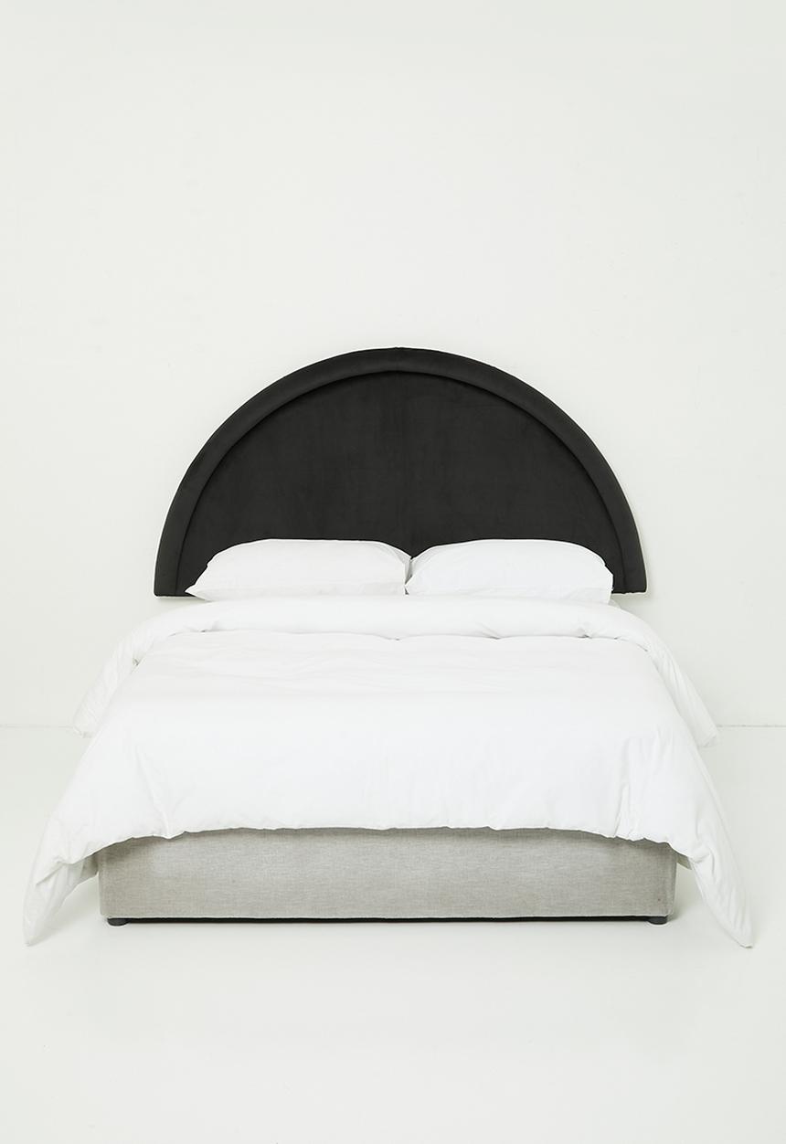 Sixth Floor - Noah headboard Queen - charcoal