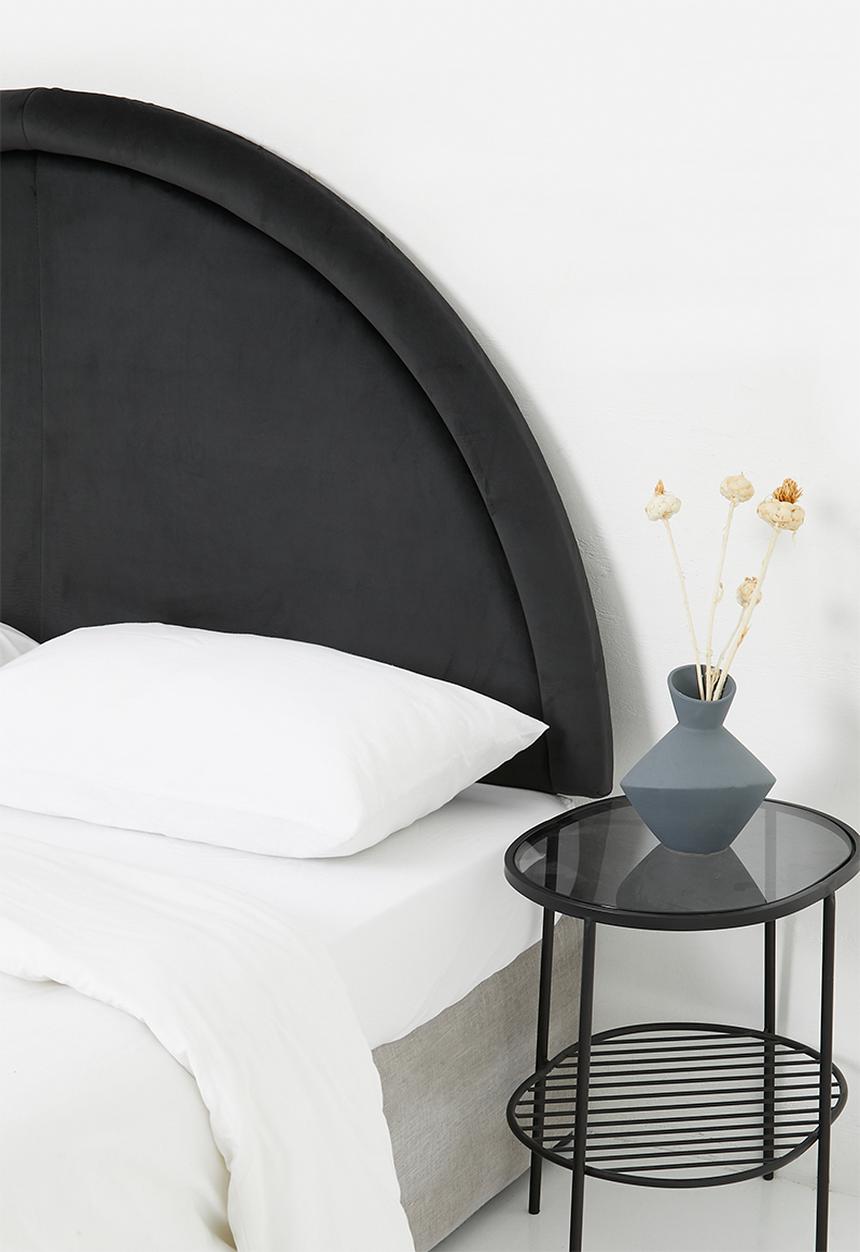 Sixth Floor - Noah headboard Queen - charcoal