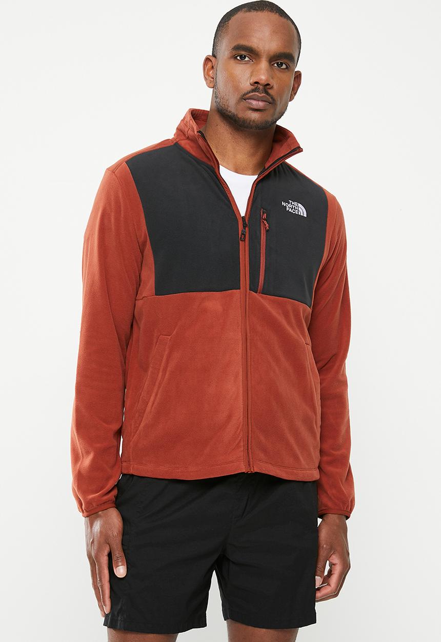 The North Face - M Homesafe full zip fleece - brandy brown-tnf black 