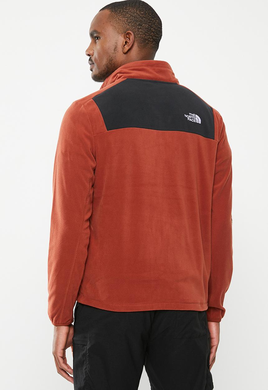The North Face - M Homesafe full zip fleece - brandy brown-tnf black 