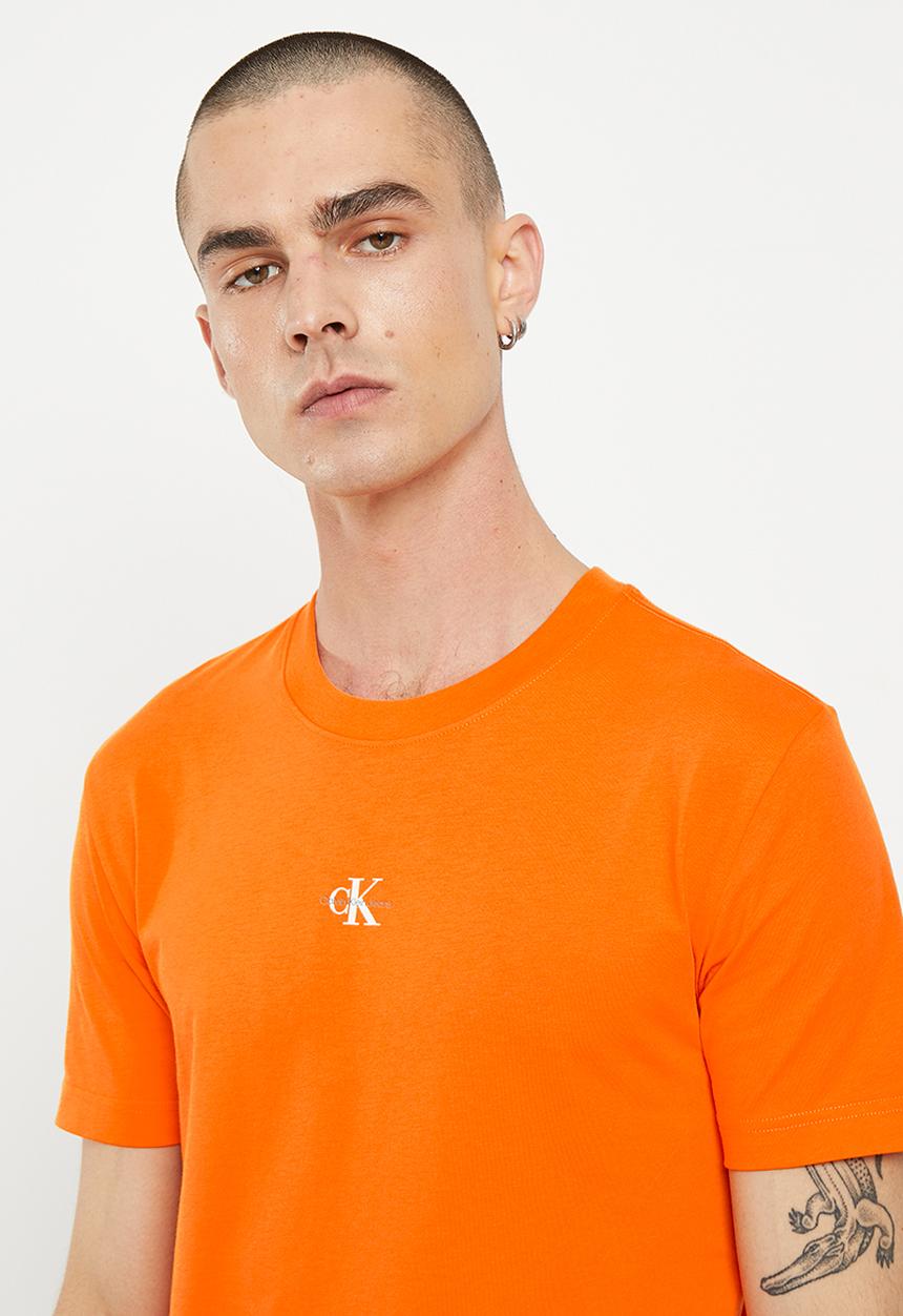 Calvin Klein - Micro monologo tee - vibrant orange