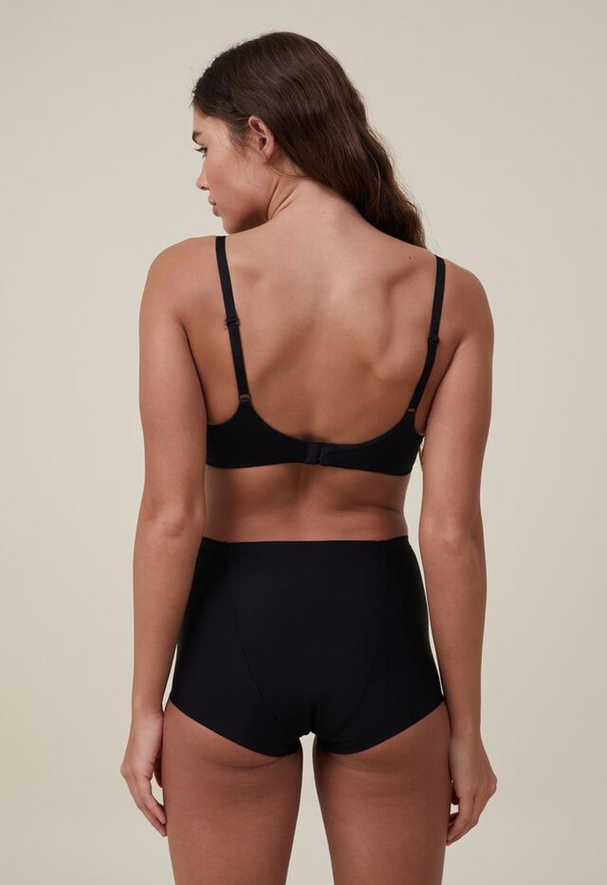 Cotton On - Period boyshort brief heavy flow - black