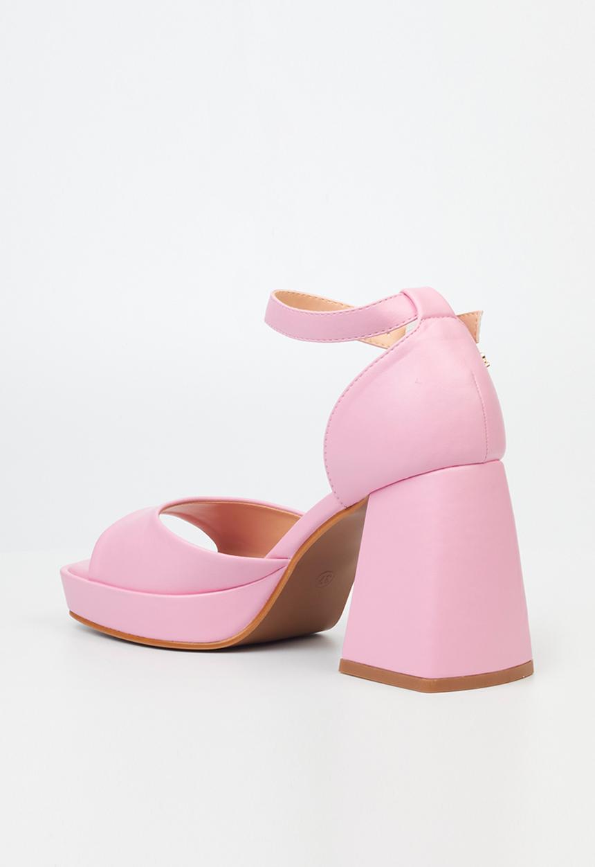 Rock & Co - Naked 2 block heel - pink