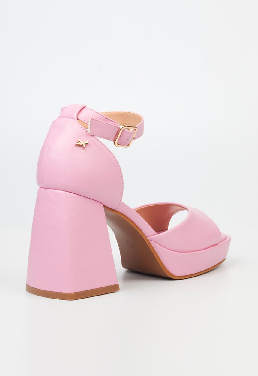 Rock & Co - Naked 2 block heel - pink