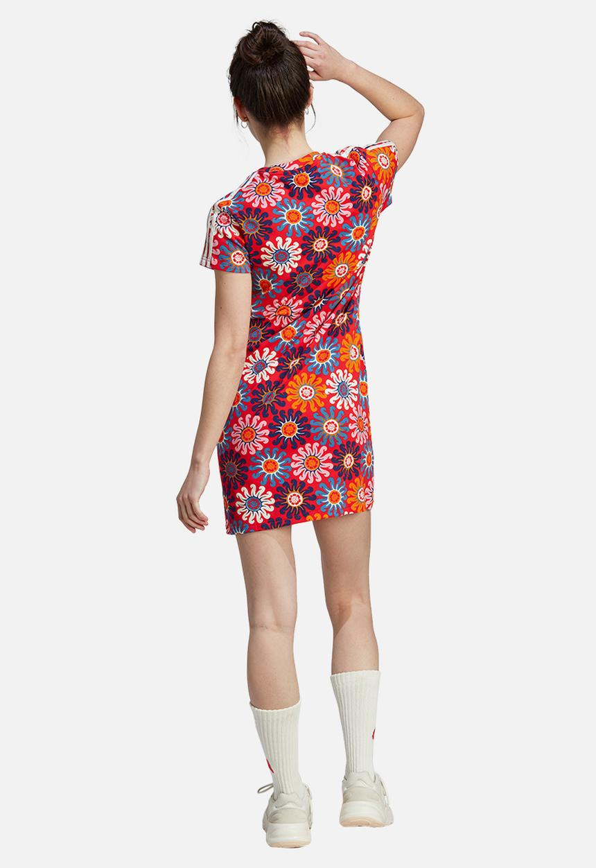 adidas Performance - Farm dress - vivid red & bliss pink