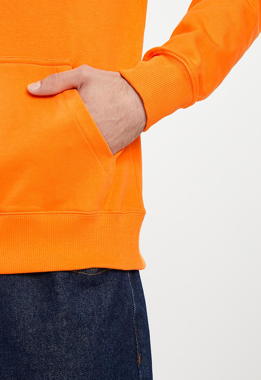 Calvin Klein - Seasonal monologo regular hoodie - vibrant orange