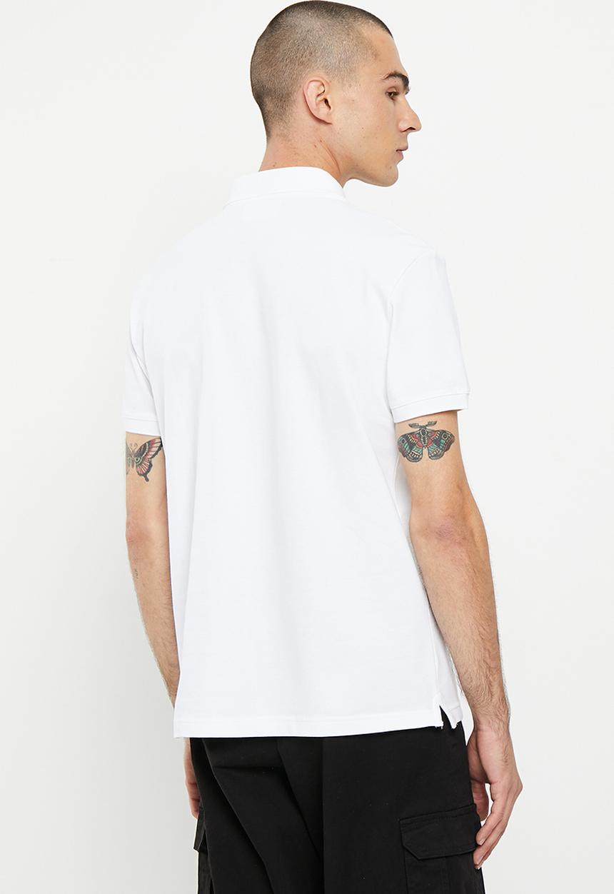 Calvin Klein - Seasonal mono logo polo - bright white