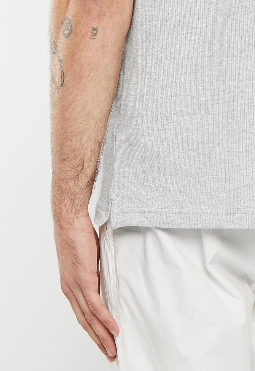 Calvin Klein - Seasonal mono logo polo - light grey heather