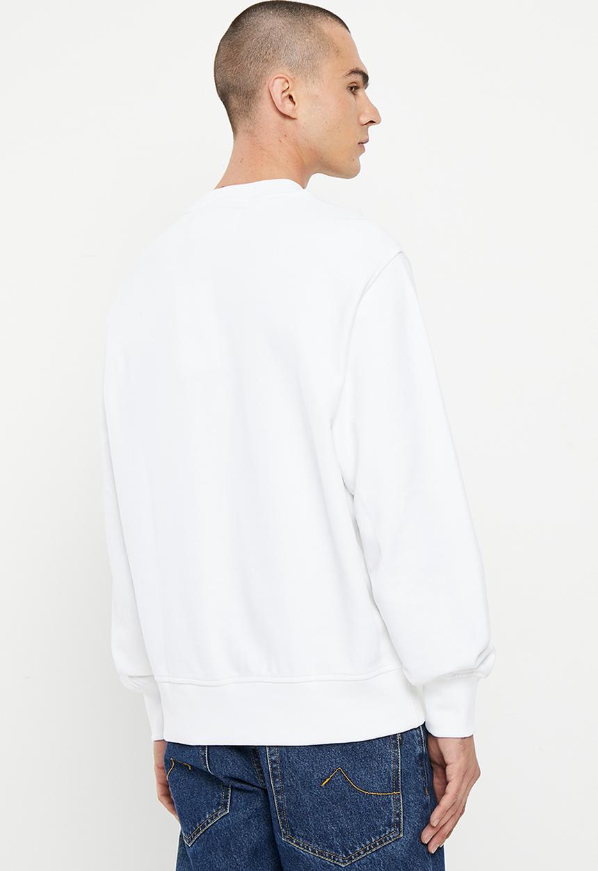 Calvin Klein - Micro mono logo crew neck - bright white