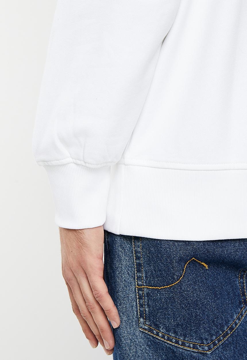 Calvin Klein - Micro mono logo crew neck - bright white