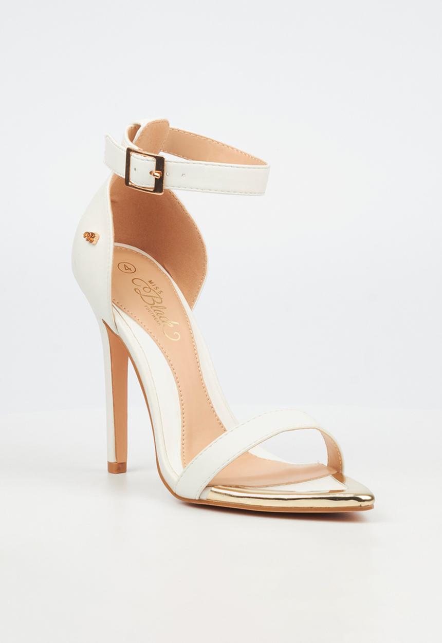 Miss Black - Edge 1 stiletto heel - white