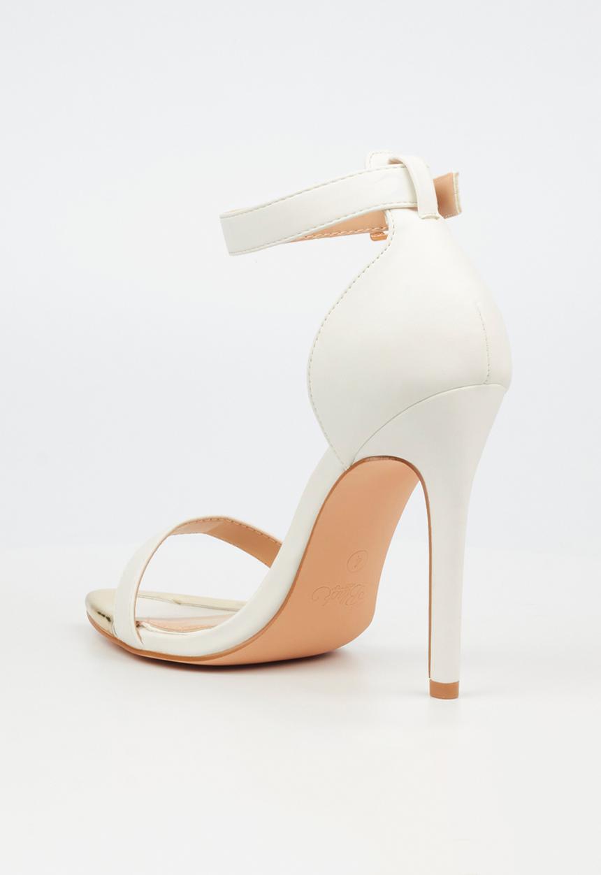Miss Black - Edge 1 stiletto heel - white