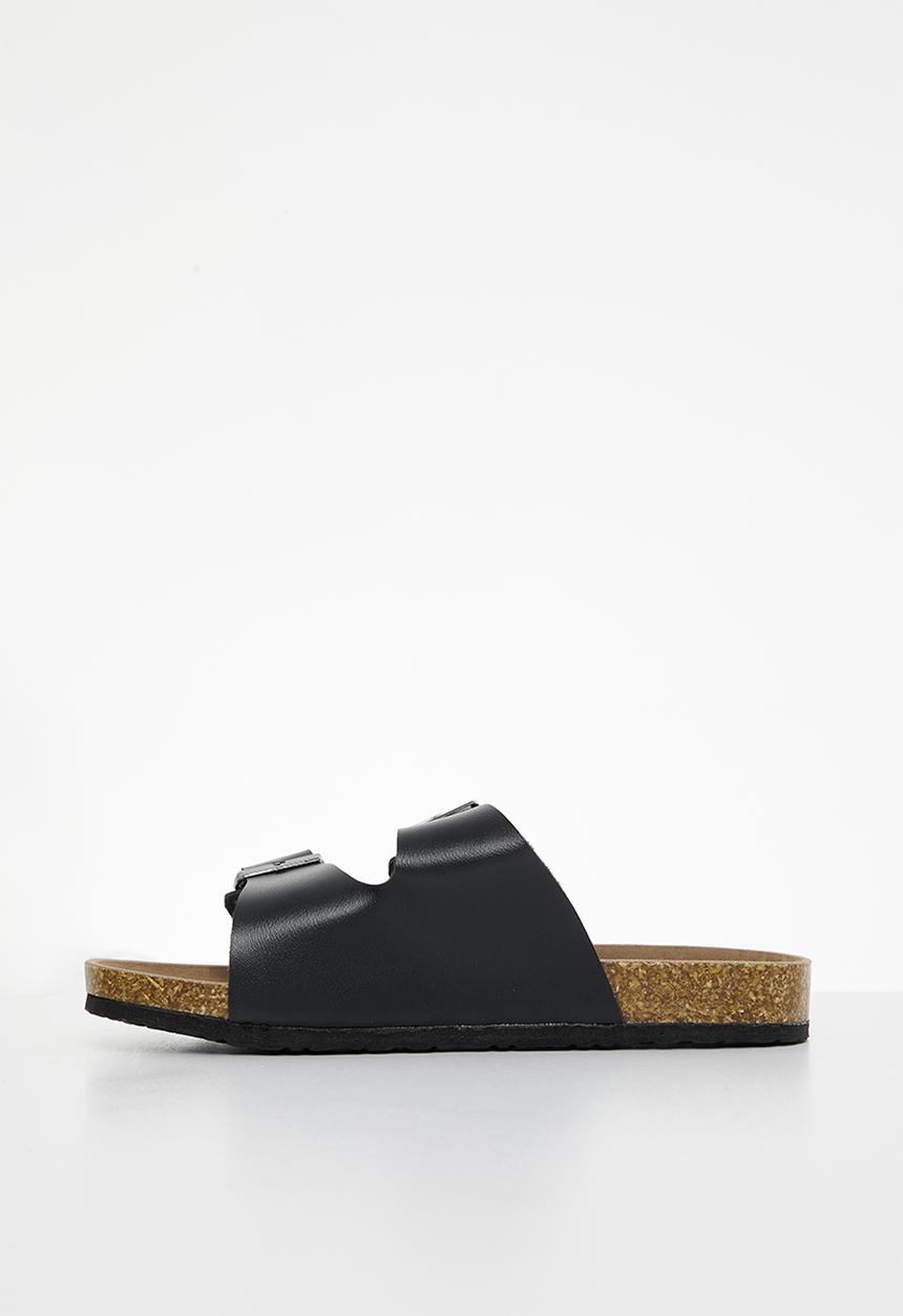 Pop Candy -  Twin strap sandals - black