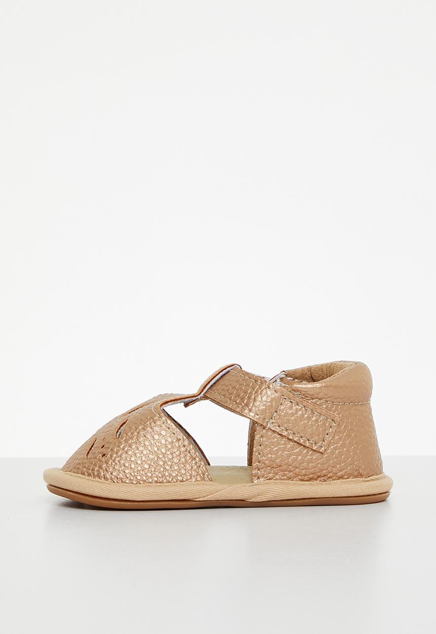 Pop Candy - T bar sandals - gold 1