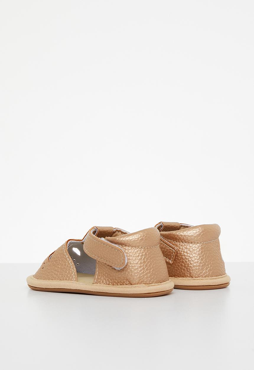 Pop Candy - T bar sandals - gold 1