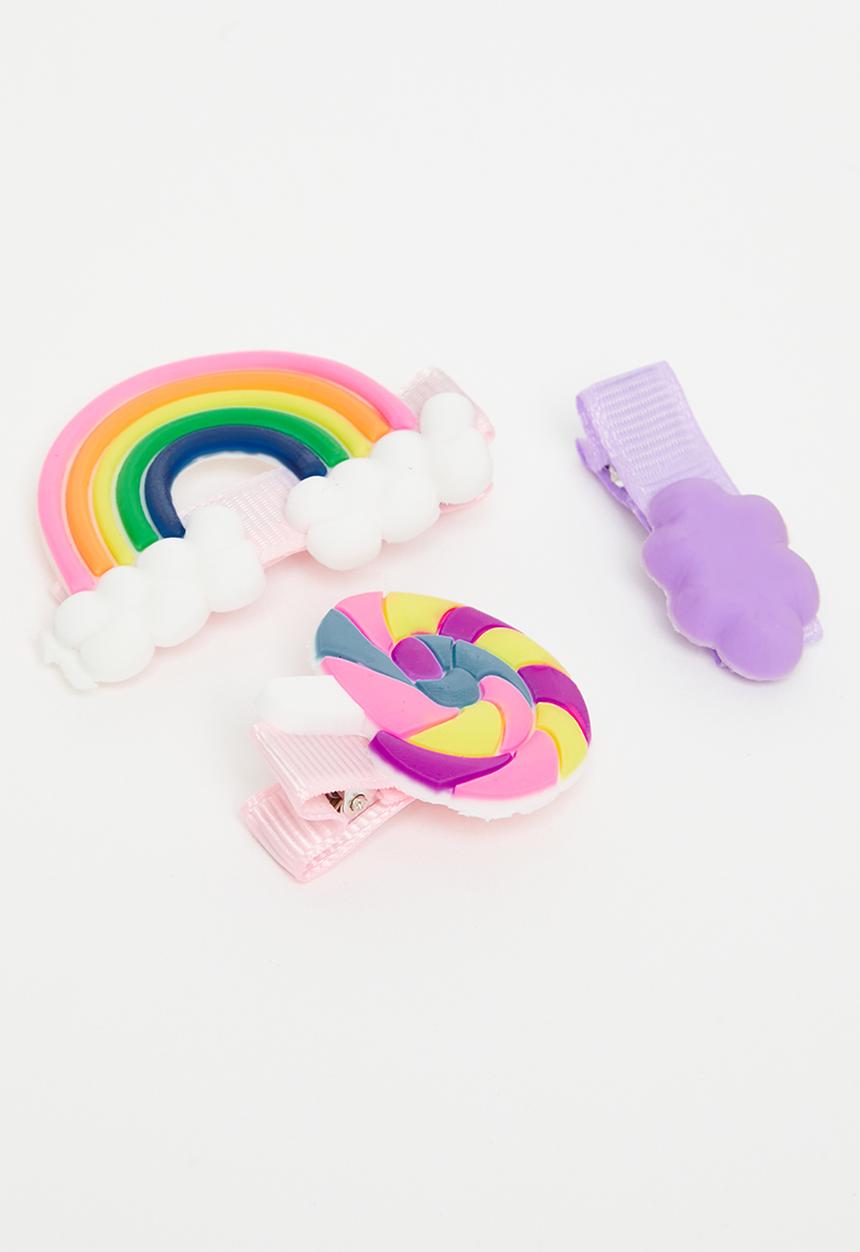 Pop Candy - Girls novelty hair clips-pink multi