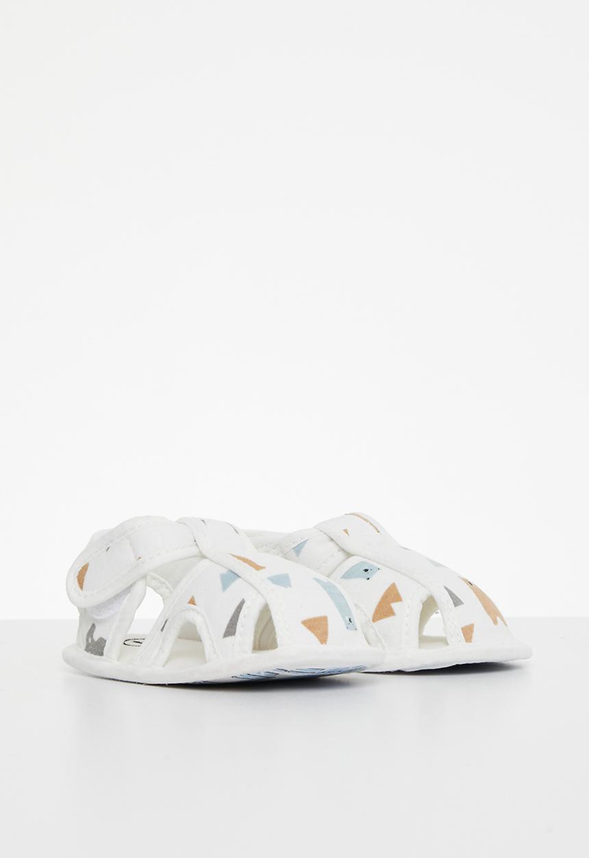 Pop Candy - Back strap  sandals - white multi