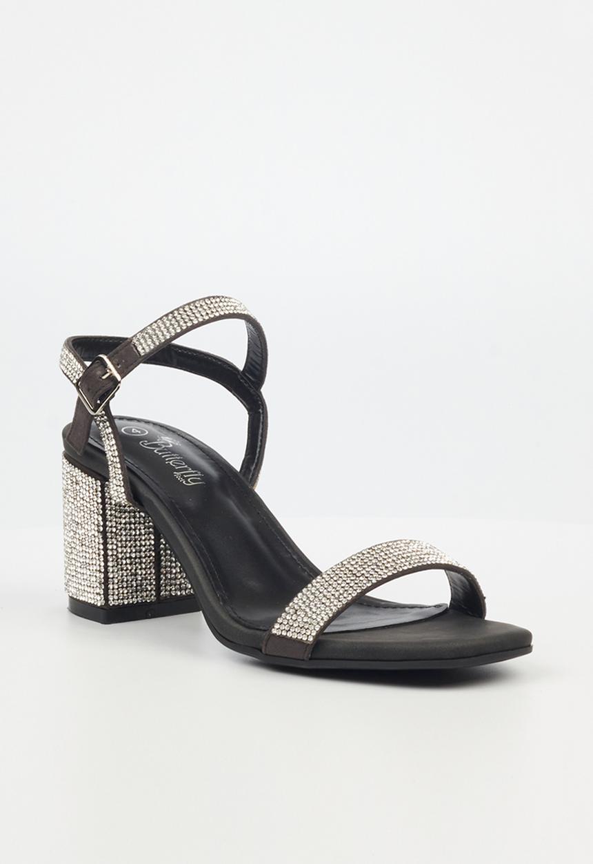 Butterfly Feet - Raven 1 block heel - black