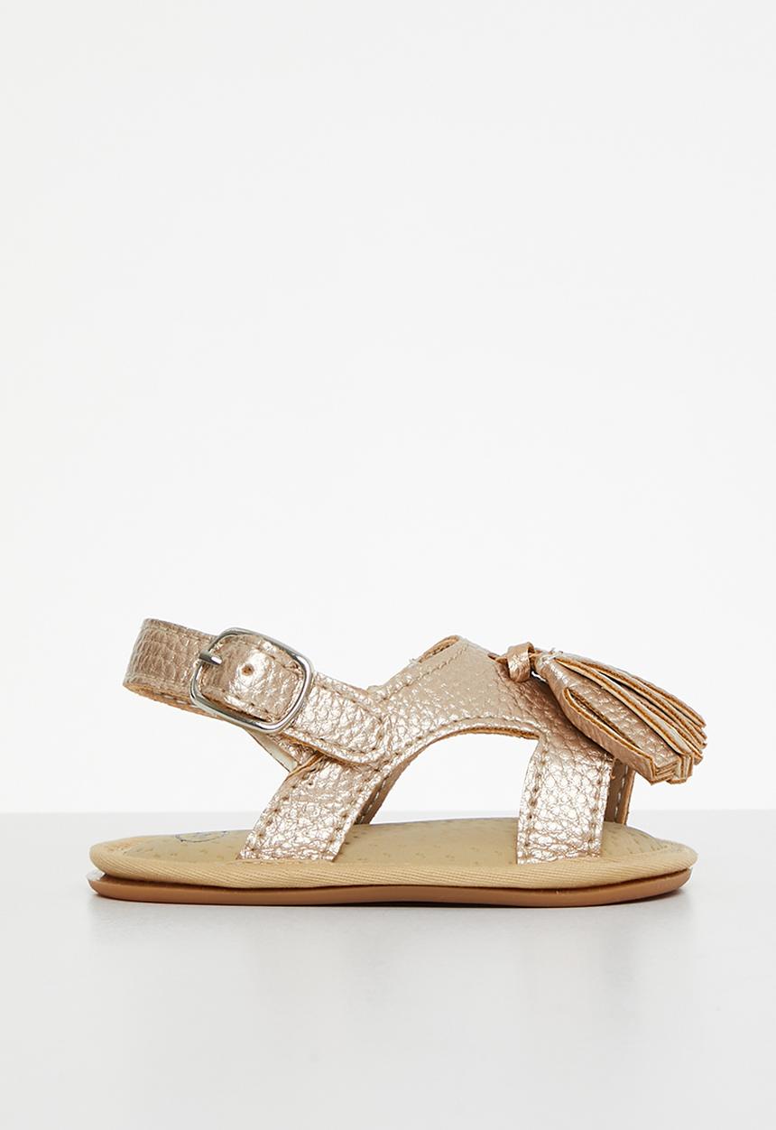 Pop Candy - Back strap sandals - gold 