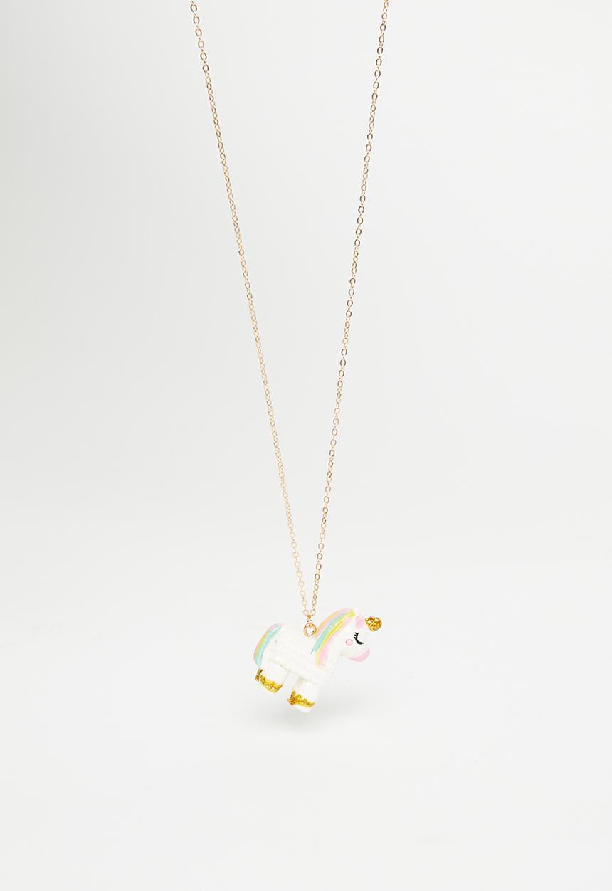 Pop Candy - Girls unicorn necklace - gold 