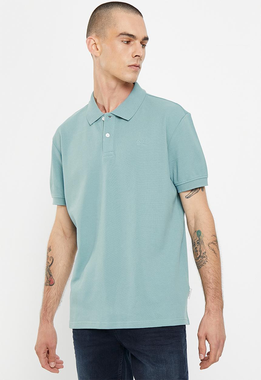 GUESS - OZ short sleeve polo - honest blue