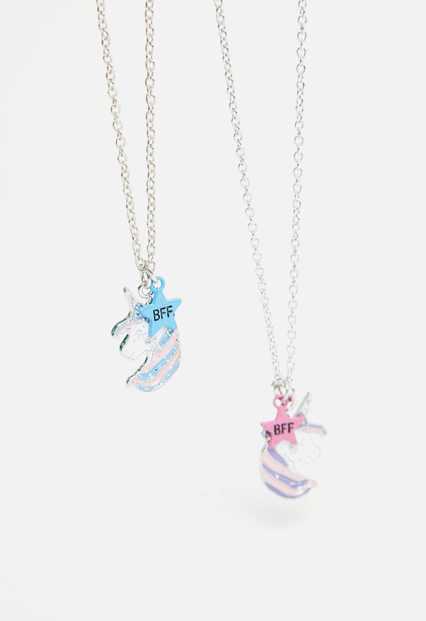 Pop Candy - Girls novelty necklace - silver