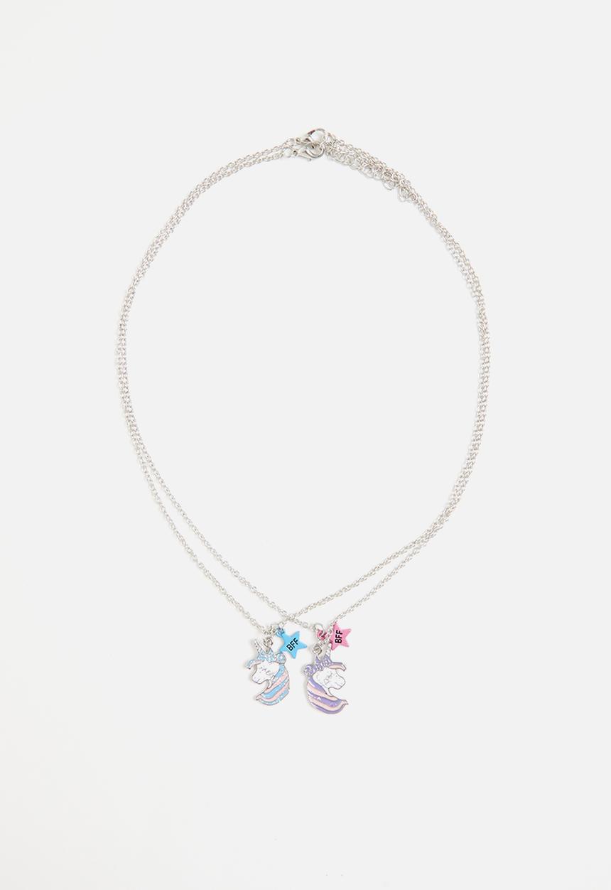 Pop Candy - Girls novelty necklace - silver