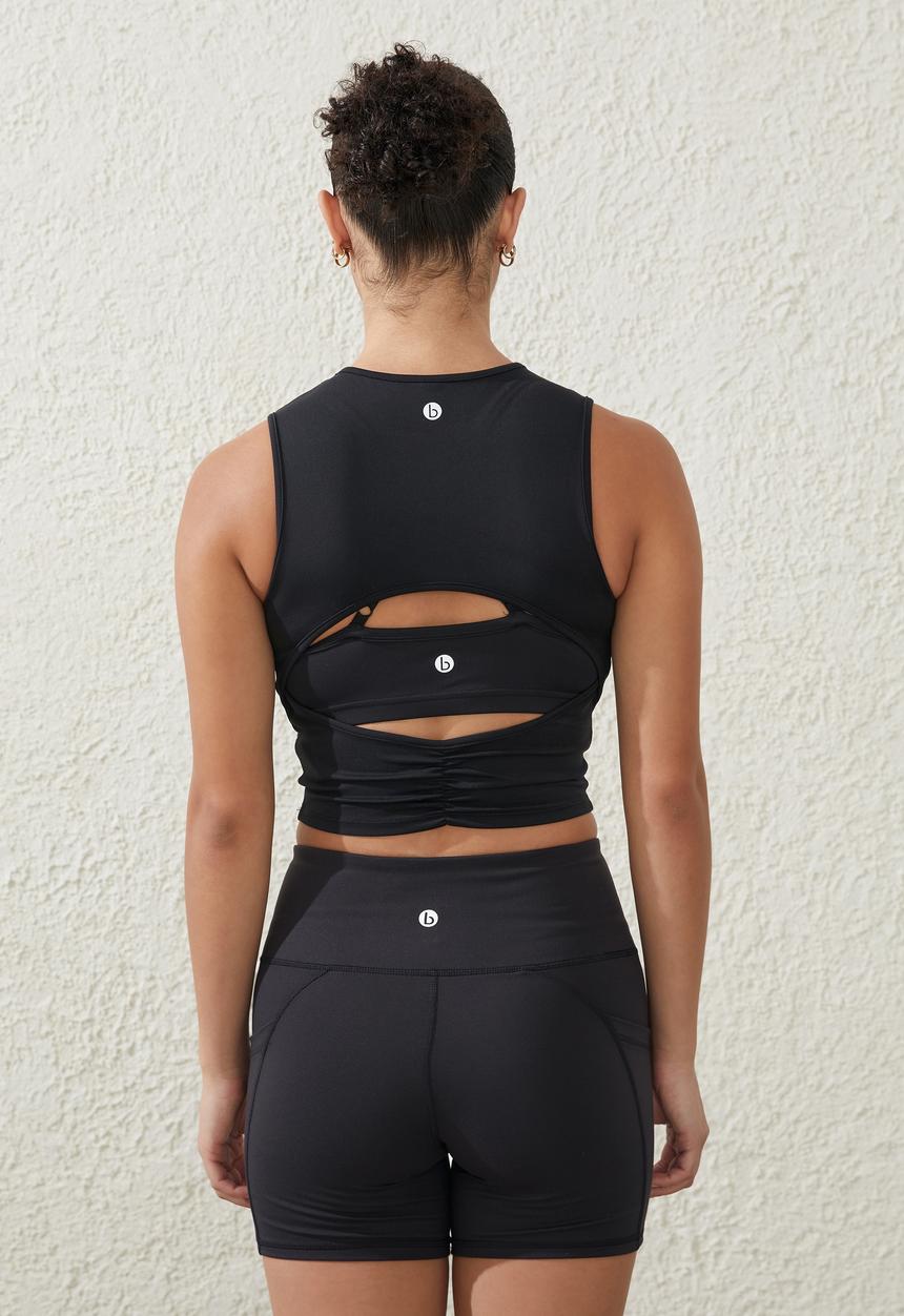 Cotton On - Ultra soft pocket bike short - black