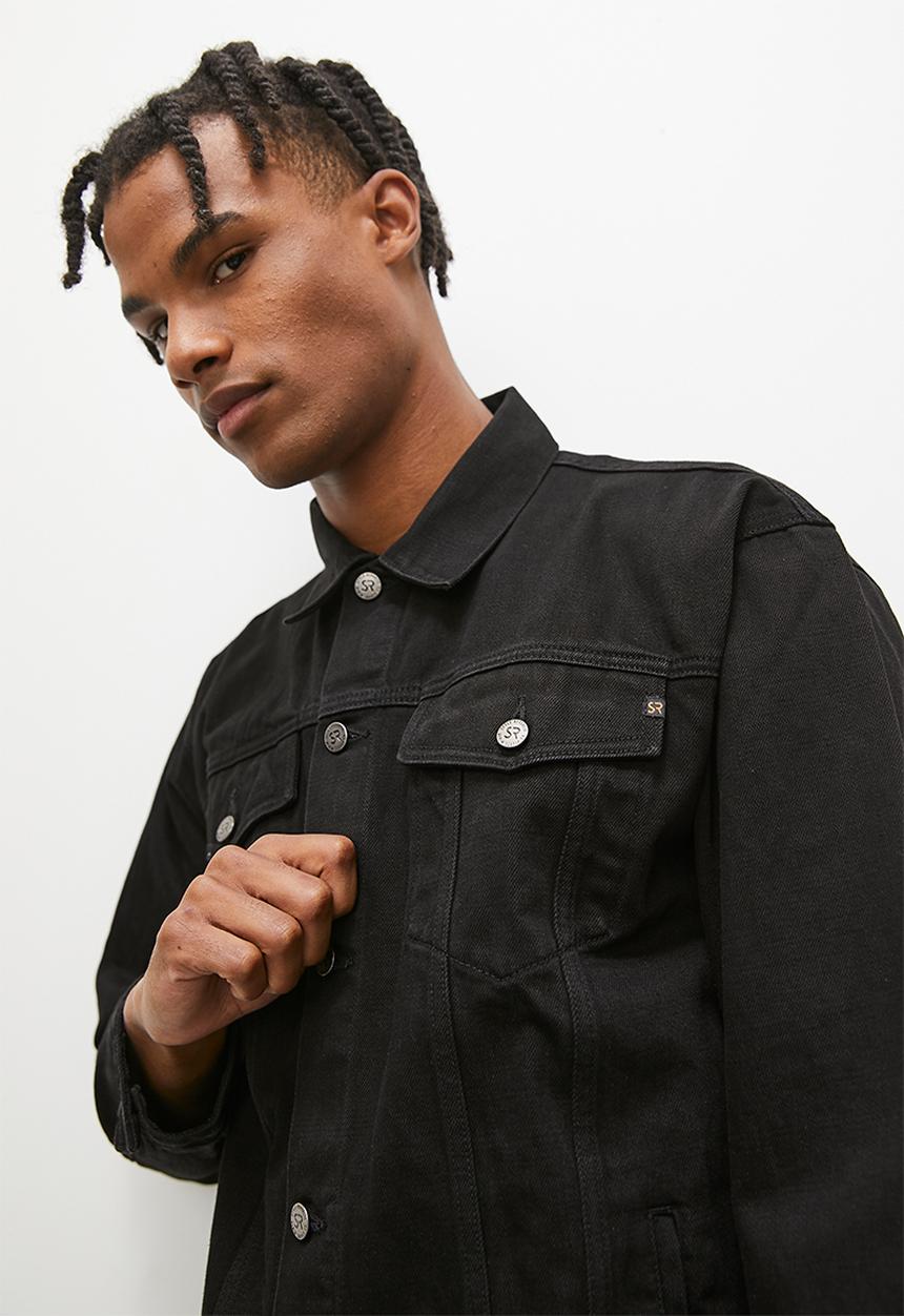 STYLE REPUBLIC - Denim oversize trucker  - black
