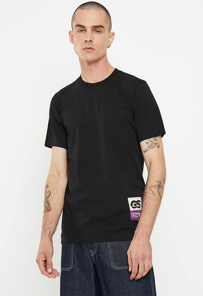 G-STAR - Back gr slim r t Compact jersey o - dk black