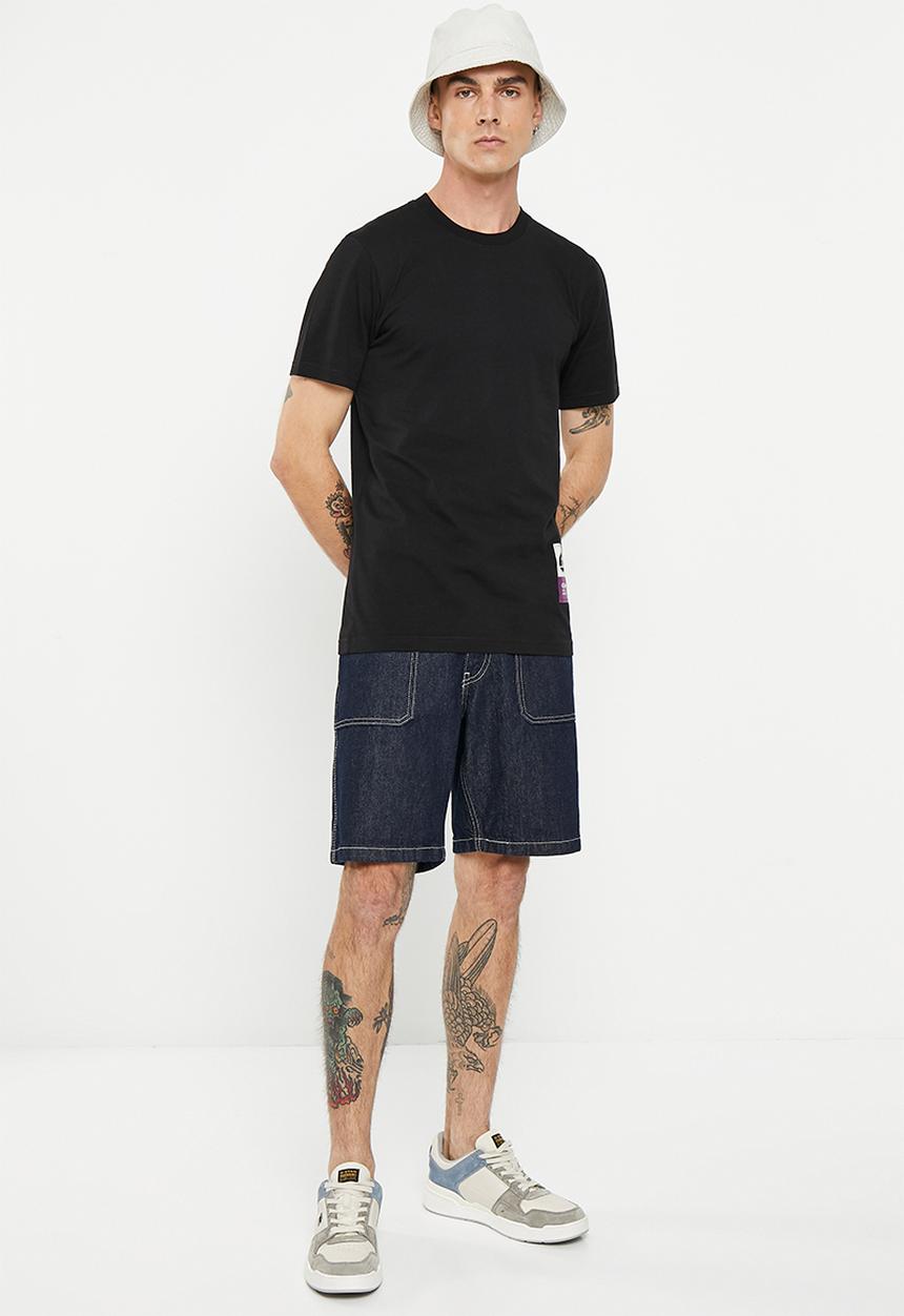 G-STAR - Back gr slim r t Compact jersey o - dk black