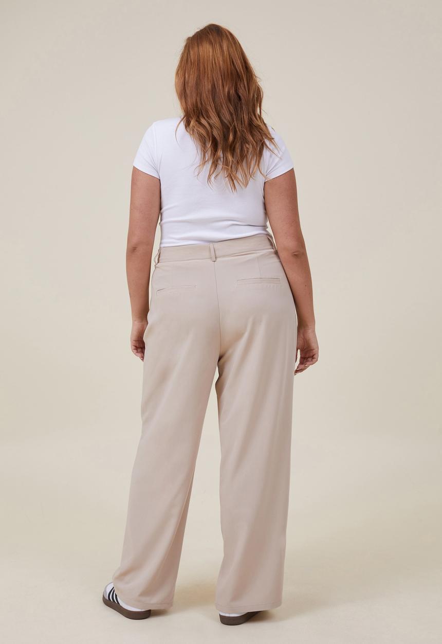 Cotton On - Plus jamie suiting pant - stone
