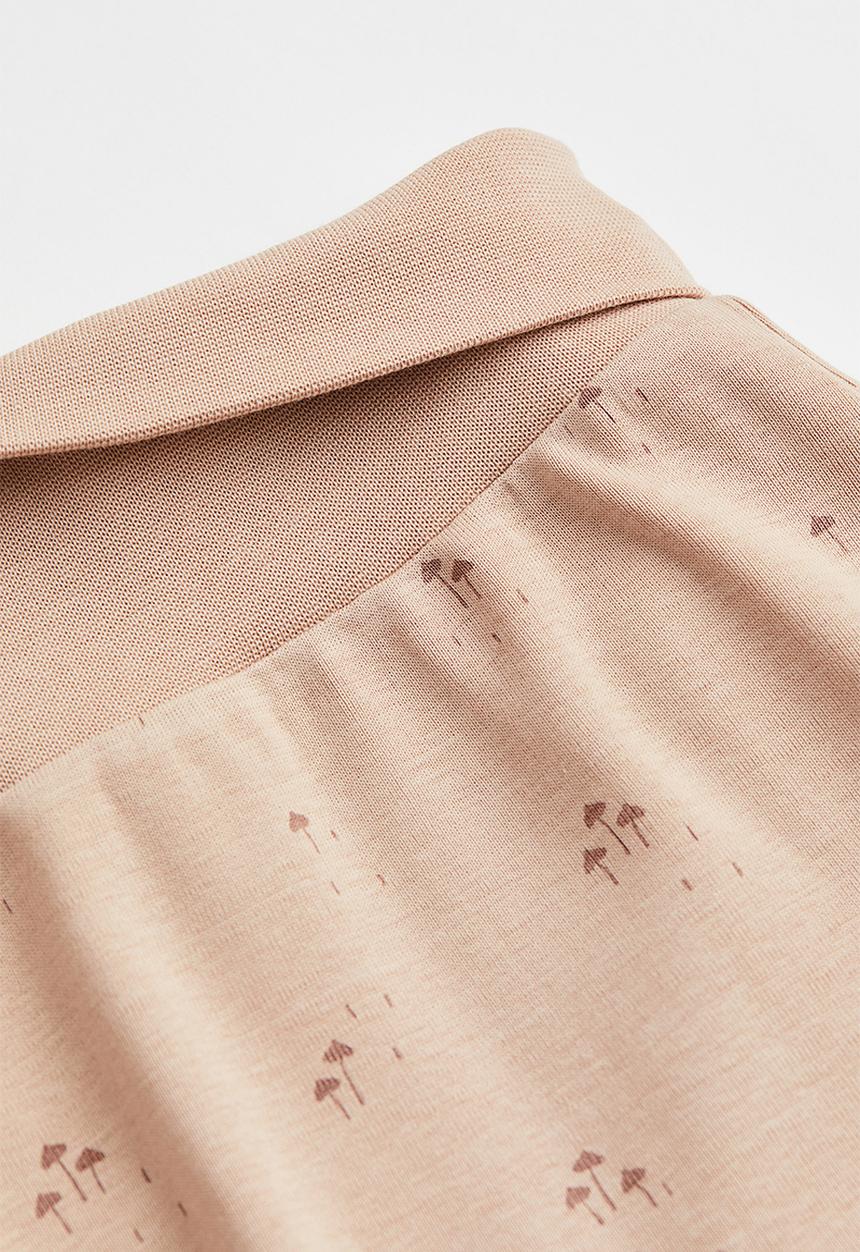 H&M - 3-Piece cotton set - beige/mushrooms 