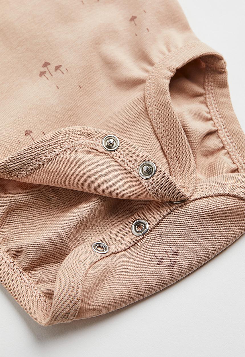 H&M - 3-Piece cotton set - beige/mushrooms 