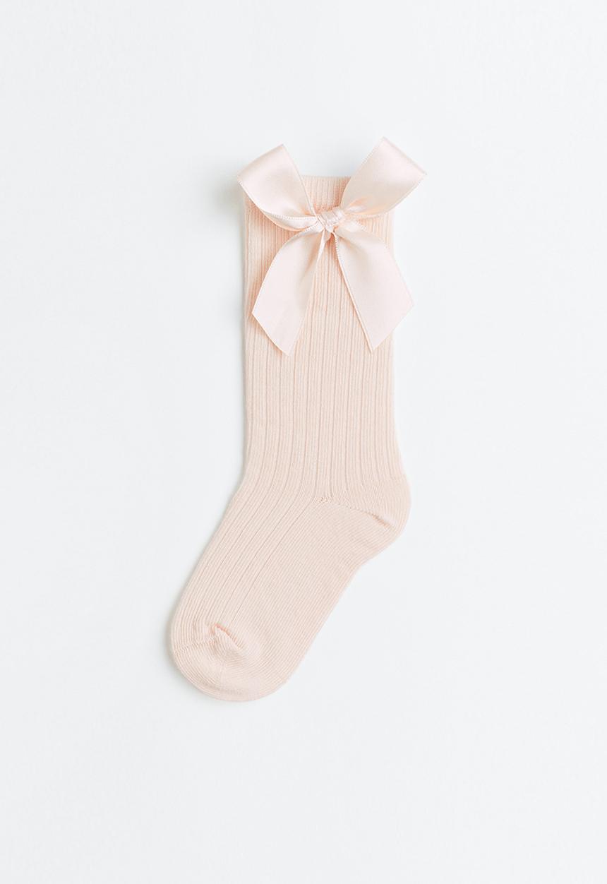 H&M - Knee socks - light pink 