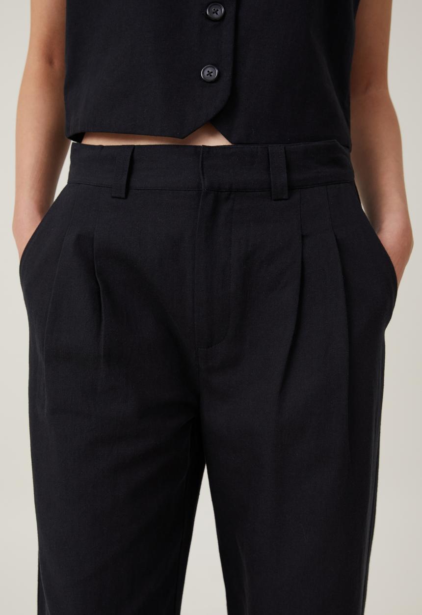 Cotton On - Jude suiting pant - black