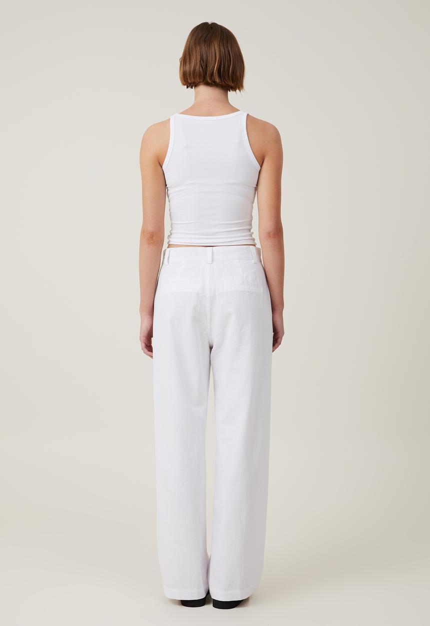 Cotton On - Jude suiting pant - white