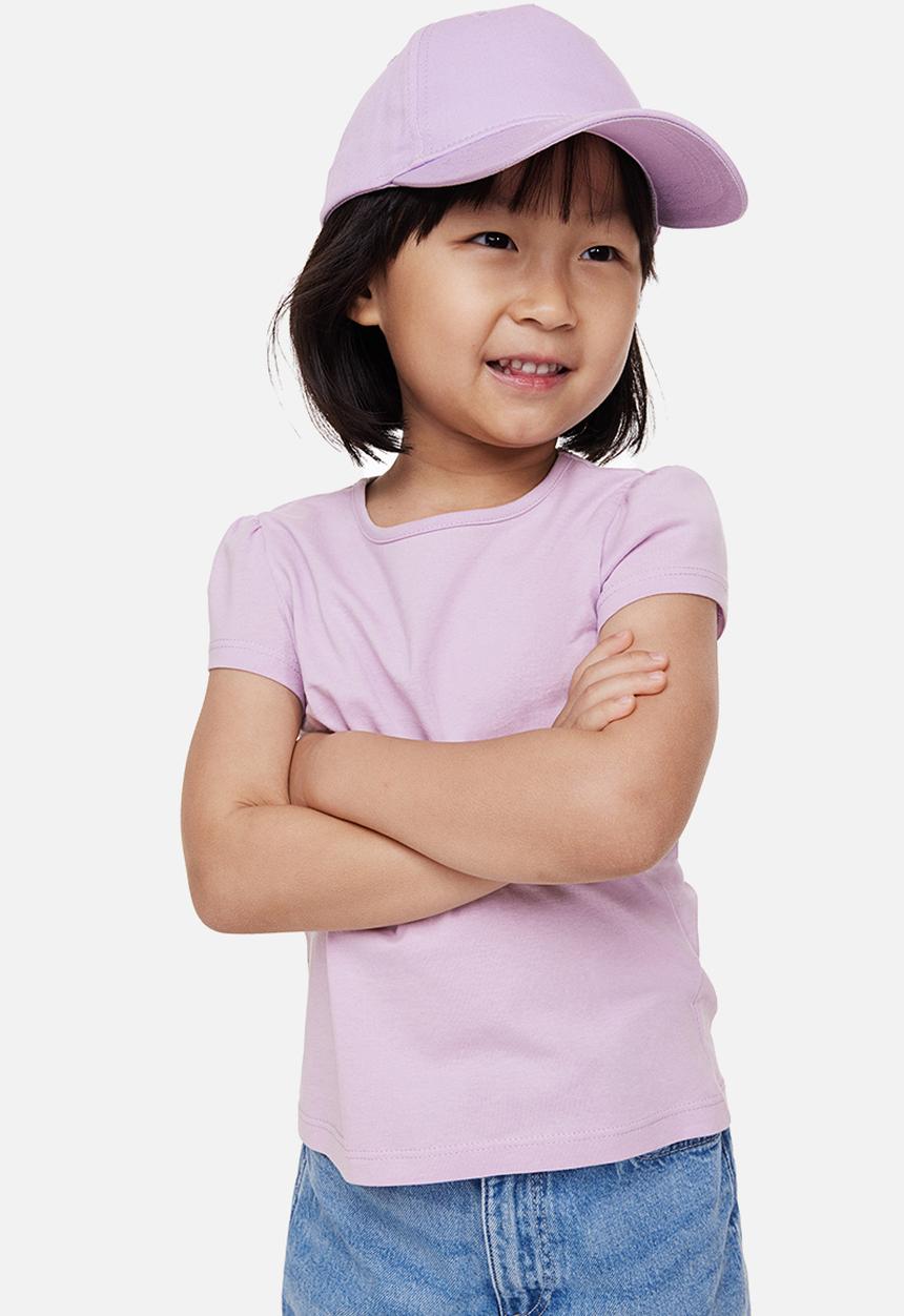 H&M - Cotton jersey top - lilac 