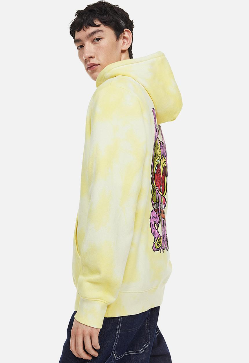 H&M - Regular fit hoodie - yellow / spongebob 