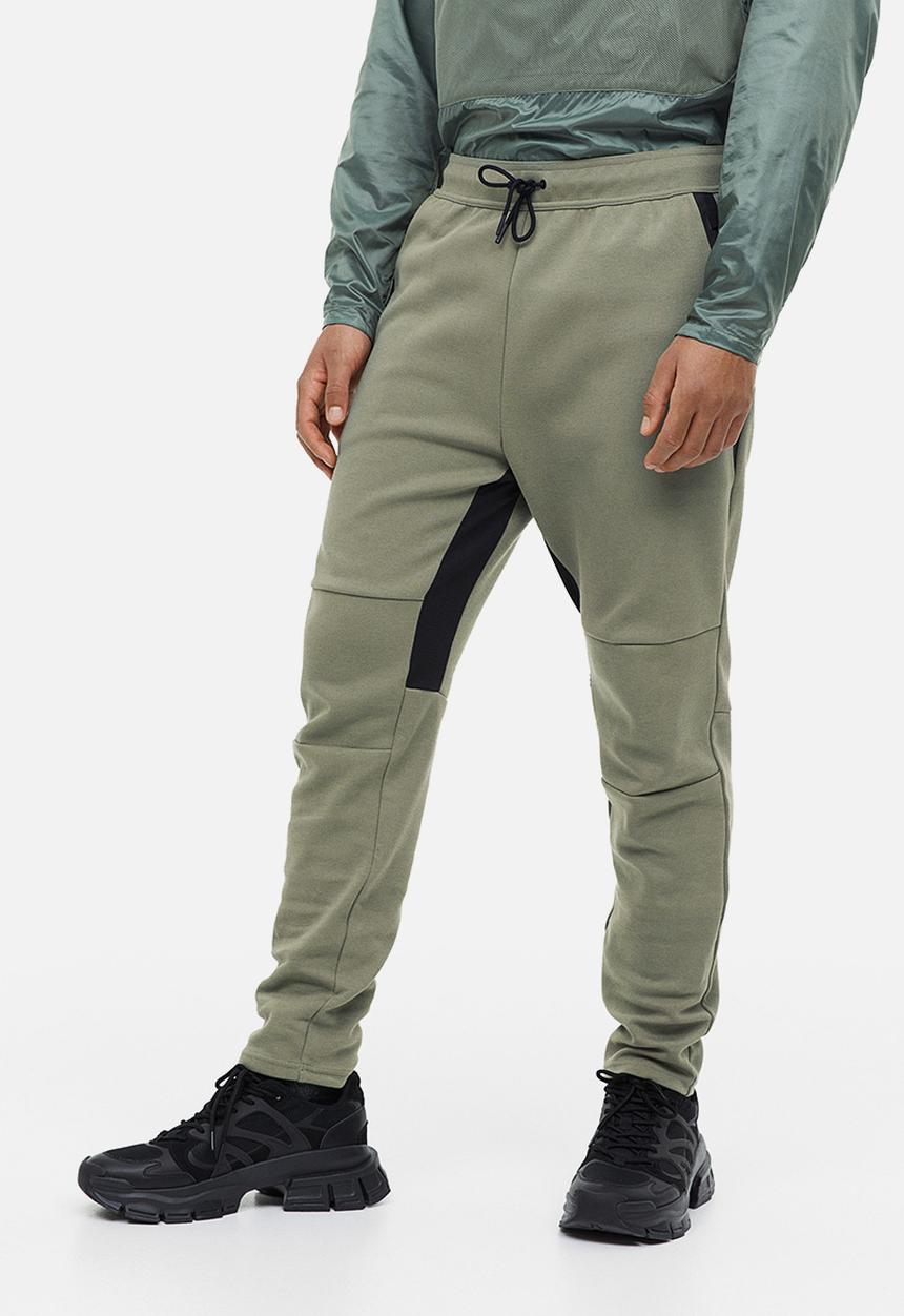 H&M - Drymove™ sports joggers - khaki green 