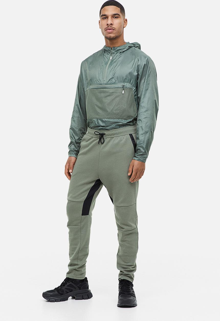 H&M - Drymove™ sports joggers - khaki green 
