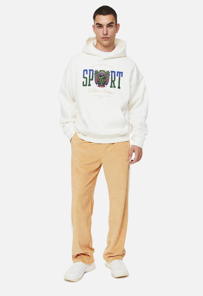 H&M - Relaxed fit terry track pants - beige