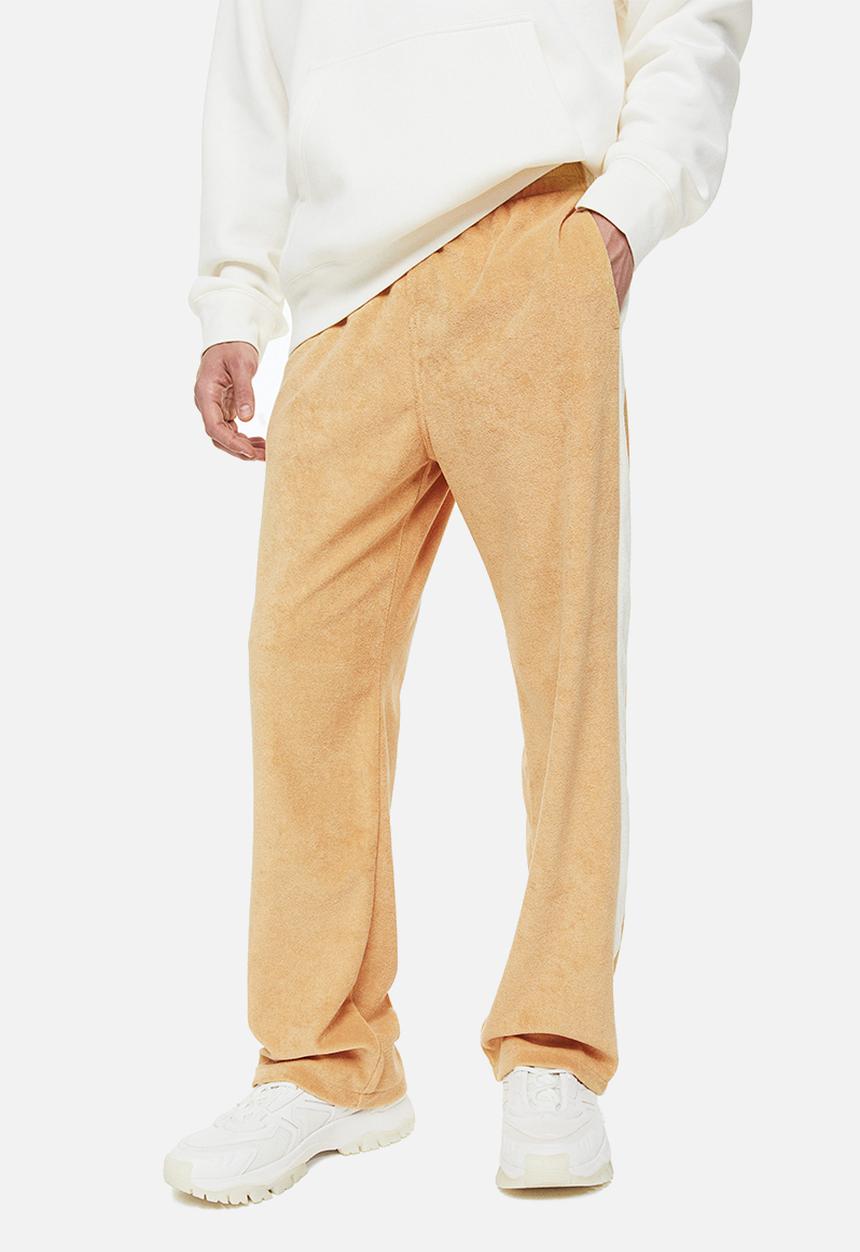 H&M - Relaxed fit terry track pants - beige