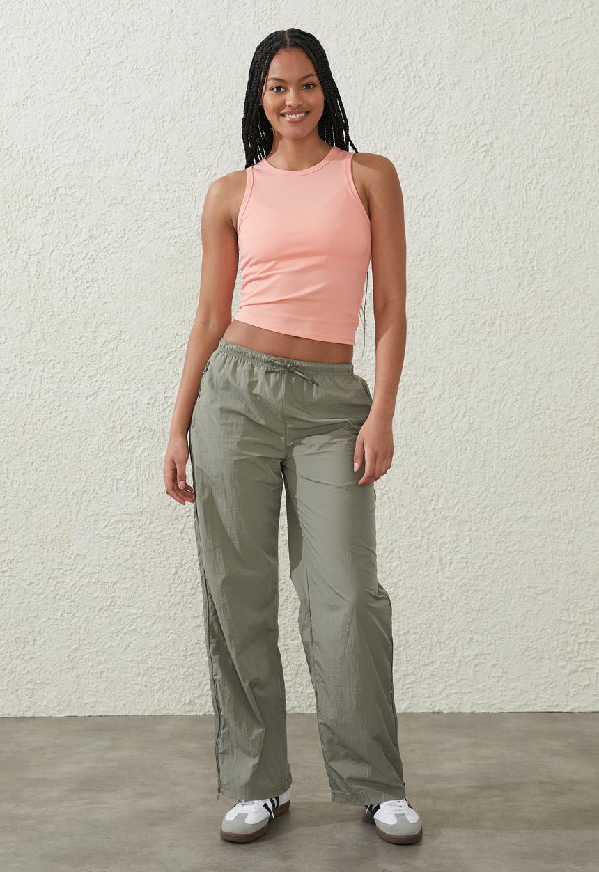 Cotton On - Active rib tank top - apricot blush