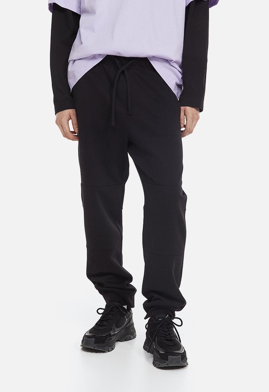 H&M - Regular fit cotton sweatpants - black